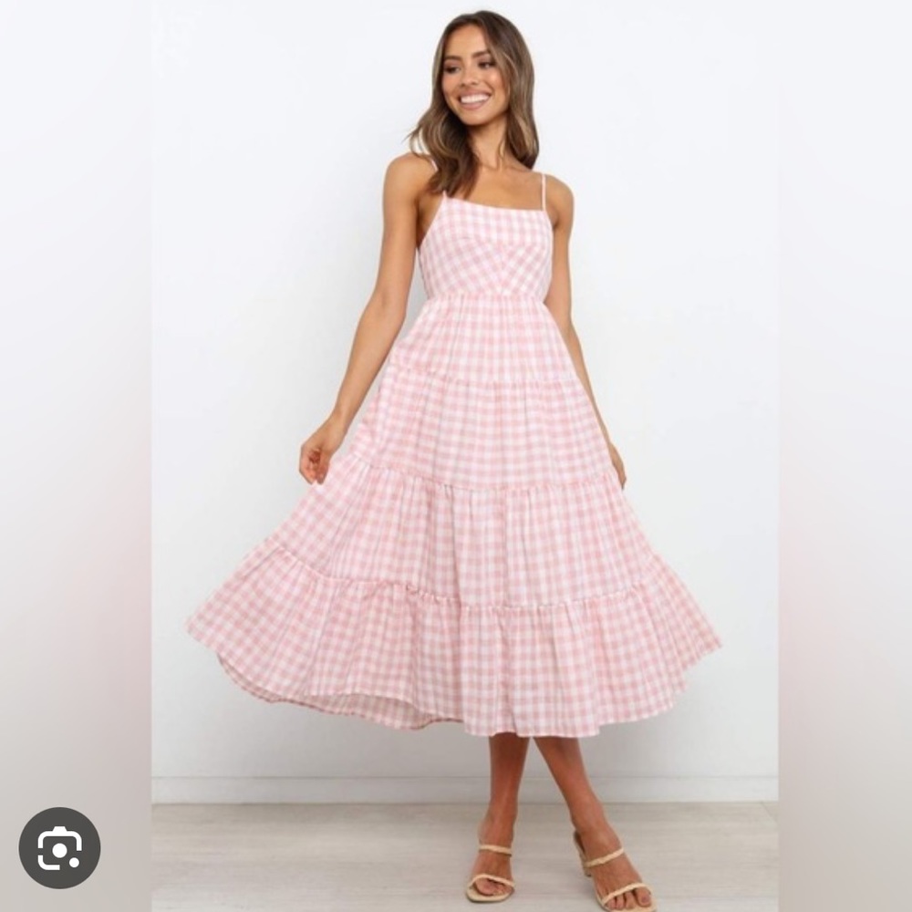 Petal & Pup Gingham Midi Dress